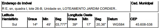 Terreno em leilão em Itabuna